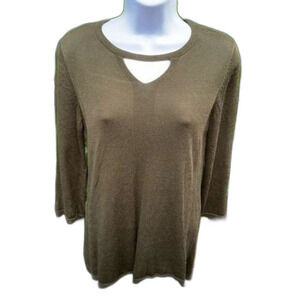 Chico's Keyhole Detail Pull Over Sweater Size 0